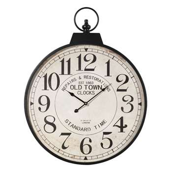 VINTAGE metal pocket watch clock (78 x 60cm)