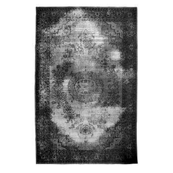 HK Living Vintage Style Overdyed Rug in Black (180 x 280cm)