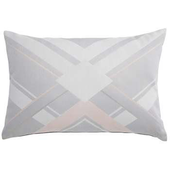 VIRGINIA graphic tricoloured cushion (35 x 50cm)