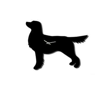 Wagging Tail Dog Clock in Golden Retriever 34 x 46cm
