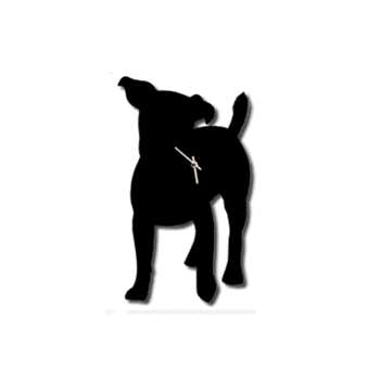 Wagging Tail Dog Clock in Jack Russell 46 x 34cm