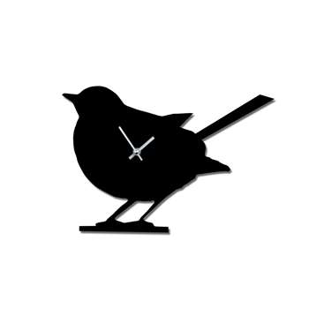 Wagging Tail Robin Clock 23 x 31cm