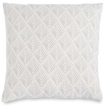 Willow Leaf Print Cushion, Grey Mix (H43 x W43cm)