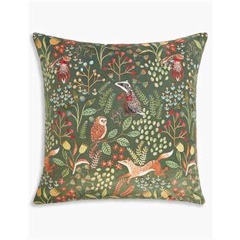 Woodland Animal Print Cushion (H50 x W50cm)