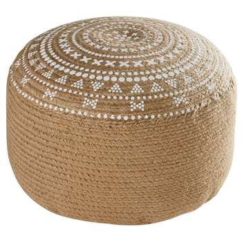 YOKO Jute Pouffe (H30 x W50 x D50cm)