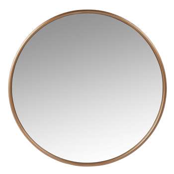 YUMBAI - Round Golden Mirror (H81 x W81 x D5cm)