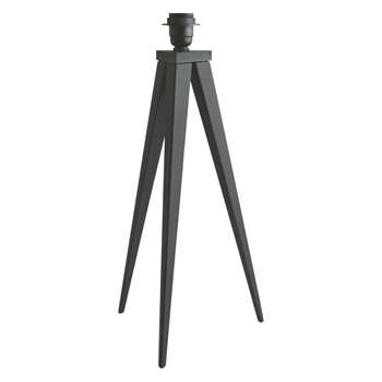 Yves Black metal tripod table lamp base (Width 26cm)