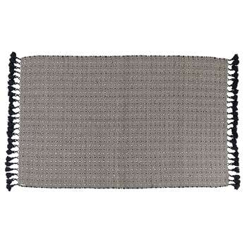 Zuiver Ziggy 100% Cotton Rug in Black and White (120 x 180cm)