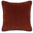 ADANA - Brown cotton velvet cushion cover (H40 x W40cm)