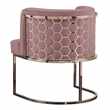 Alveare Dining Chair Copper - Blush Pink (H75 x W60 x D60cm)