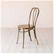 Antique Nickel Café Chair (H89 x W39 x D49cm)