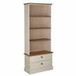 Argos Home Winchester Bookcase and Display Cabinet - White (H182.5 x W73.3 x D32.7cm)