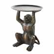 BALTAZAR - Brown Monkey Side Table (H60 x W47 x D47cm)