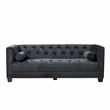 Bankes Three Seat Sofa – Black (H73 x W200 x D85cm)