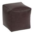 Beautiful Beanbags Brown Faux Leather Cube