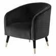 Bellucci Circles Armchair - Black (H77 x W69 x D70cm)