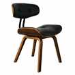 Dutchbone Blackwood Retro Lounge & Desk Chair in Walnut (H78 x W51 x D55.5cm)