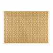 BLOCALIA cotton rug with mustard yellow cement tile motifs (160 x 230cm)