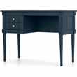 Bourbon Vintage Compact Desk, Dark Blue and Brass (H78 x W107 x D50cm)