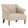 Brighton Parchment Fabric Accent Chair (H72 x W78 x D83cm)