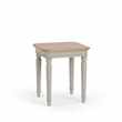 Brindle Natural Solid Oak & Painted Side Table (H56 x W50 x D50cm)