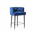Carter Bar stool - Ink Blue (H95 x W59 x D58cm)