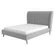Content By Conran Elycia Upholstered Bed Frame, Double, Malta Grey with Light Legs (H120 x W149 x D207cm)