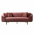 Ella Three Seat Sofa - Blush Pink (H80 x W223 x D92cm)