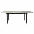 ESCALE Garden table in imitation wood composite and aluminium in grey (76 x 157cm)