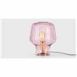 Ewer Table Lamp, Blush Pink Glass and Polished Brass (27 x 22cm)