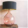 Extra Large Pink Round Glass Lamp (H58 x W36 x D36cm)