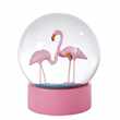 FLAMINGO Pink Flamingo Snow Globe (12 x 10cm)