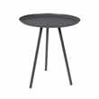 Frost Round Side Table in Charcoal (H45 x W39 x D39cm)