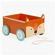 Great Little Trading Co Mr Fox Book Storage Cart, Orange (H22 x W28.5 x D34.5cm)