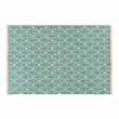 GREENY Green Cotton Rug with Graphic Motifs (160 x 230cm)