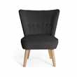 Habitat Alexis Fabric Cocktail Chair - Charcoal (H81 x W65 x D64cm)
