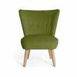 Habitat Alexis Fabric Cocktail Chair - Olive (H81 x W65 x D64cm)
