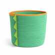 Habitat Dino Rope Basket - Green and Orange (H25 x W30 x D30cm)