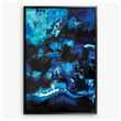 Helena Izett - Blue Abstract Framed Canvas Print (H94 x W64 x D3cm)