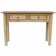 Home Discount Panama 2 Drawer Console Table, Natural Oak (73 x 110cm)