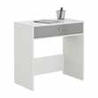 HOME Gloss Front Compact Laptop Desk - White (73.3 x 74.5cm)