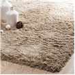 INUIT beige long pile rug (140 x 200cm)