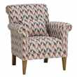 Jensen Coral Fabric Accent Chair (H85 x W75 x D81cm)