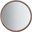 John Lewis Marx Wood Inlay Framed Round Mirror, Natural (Diameter 90cm)