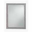 John Lewis & Partners Blanca Rectangular Wall Mirror, Grey (H107 x W77cm)