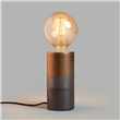 John Lewis & Partners Delaney Metallic Glaze Bulbholder Table Lamp, Bronze (H20 x W10 x D10cm)