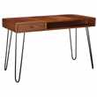 John Lewis & Partners Hairpin Desk, Dark Oak (H76 x W120 x D55cm)
