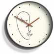 Jones Clocks Olivia Abstract Face Design Wall Clock - Grey (H30 x W30 x D4.3cm)