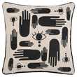 KENTRA - Beige and Black Linen Cushion Cover (H40 x W40cm)