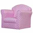 Kidsaw Mini Armchair - Pink With White Spots (42 x 48cm)